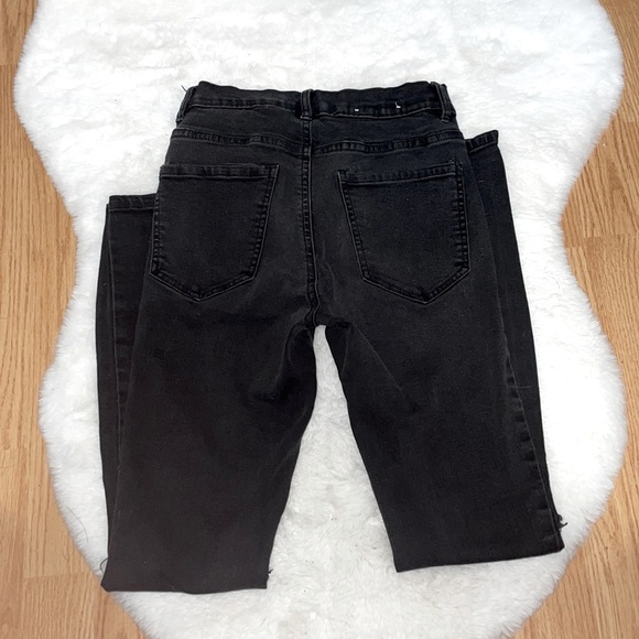 Garage distressed black skinny jeans - Picture 2 of 3